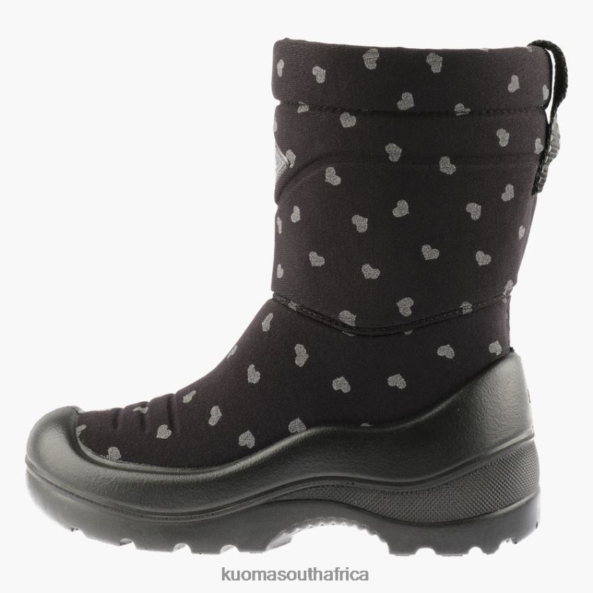 Footwear Black Cute Reflective Kuoma WINTER BOOTS LUMI Kid R800PJ40