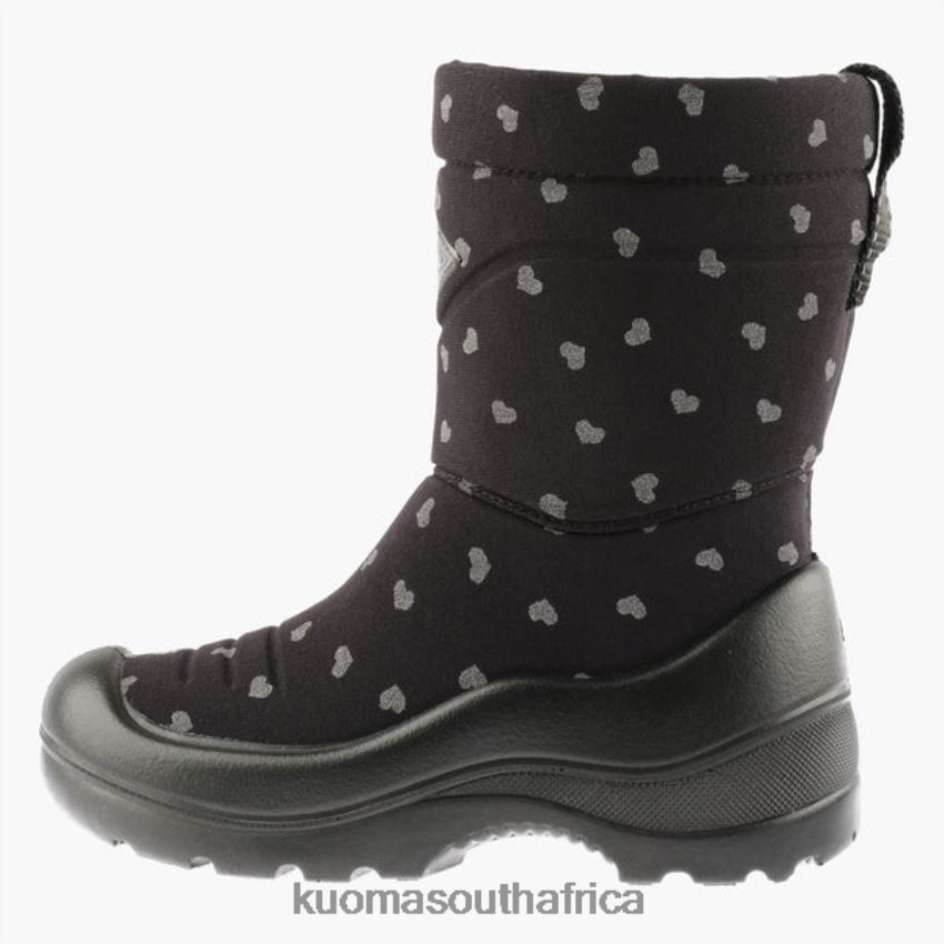 Footwear Black Cute Reflective Kuoma WINTER BOOTS LUMI Kid R800PJ40