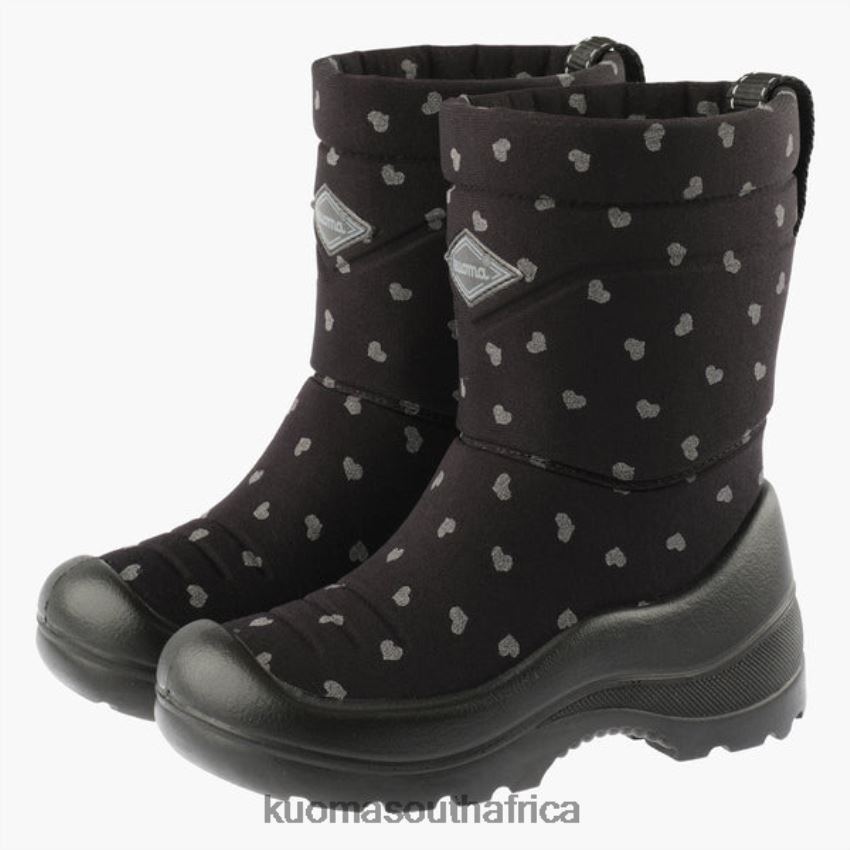 Footwear Black Cute Reflective Kuoma WINTER BOOTS LUMI Kid R800PJ40