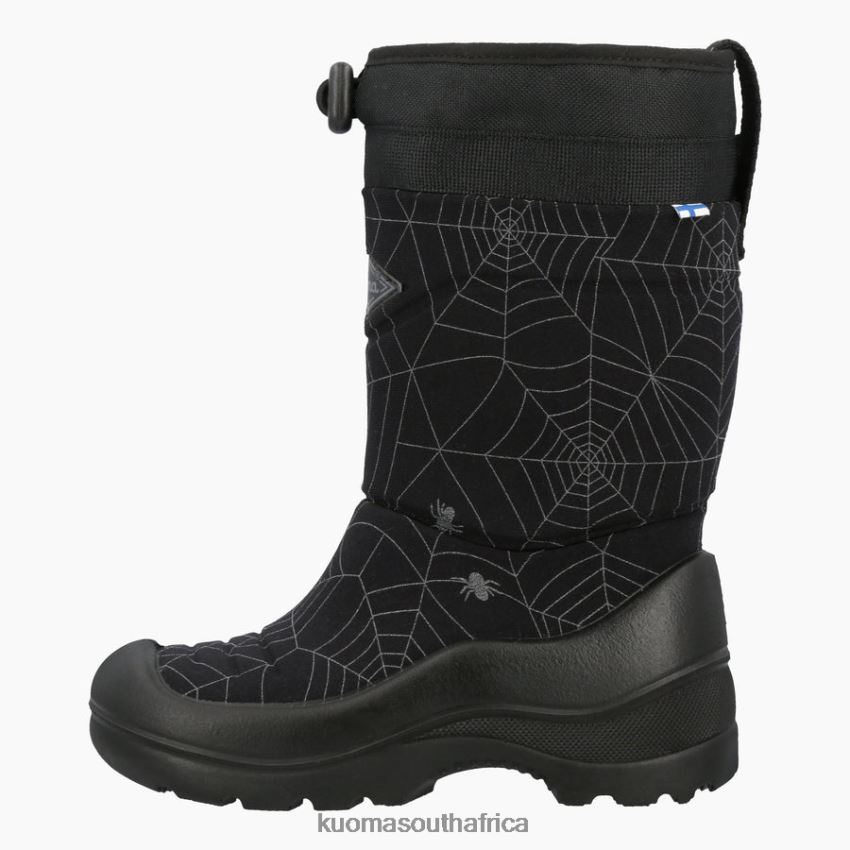 Footwear Black Spider Reflective Kuoma WINTER BOOTS LUMILUKKO Kid R800PJ9