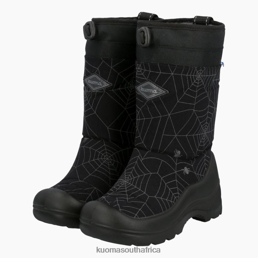 Footwear Black Spider Reflective Kuoma WINTER BOOTS LUMILUKKO Kid R800PJ9