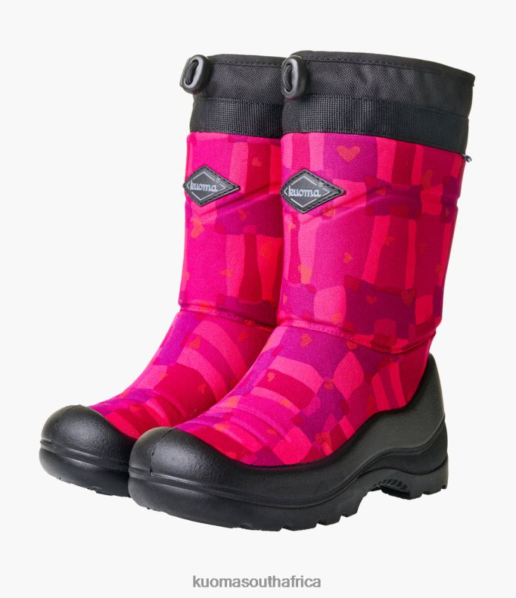 Footwear Pink Big Square Kuoma WINTER BOOTS LUMILUKKO Kid R800PJ17